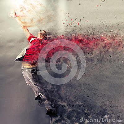 dance explosion surreal dancer exploding action 57864399